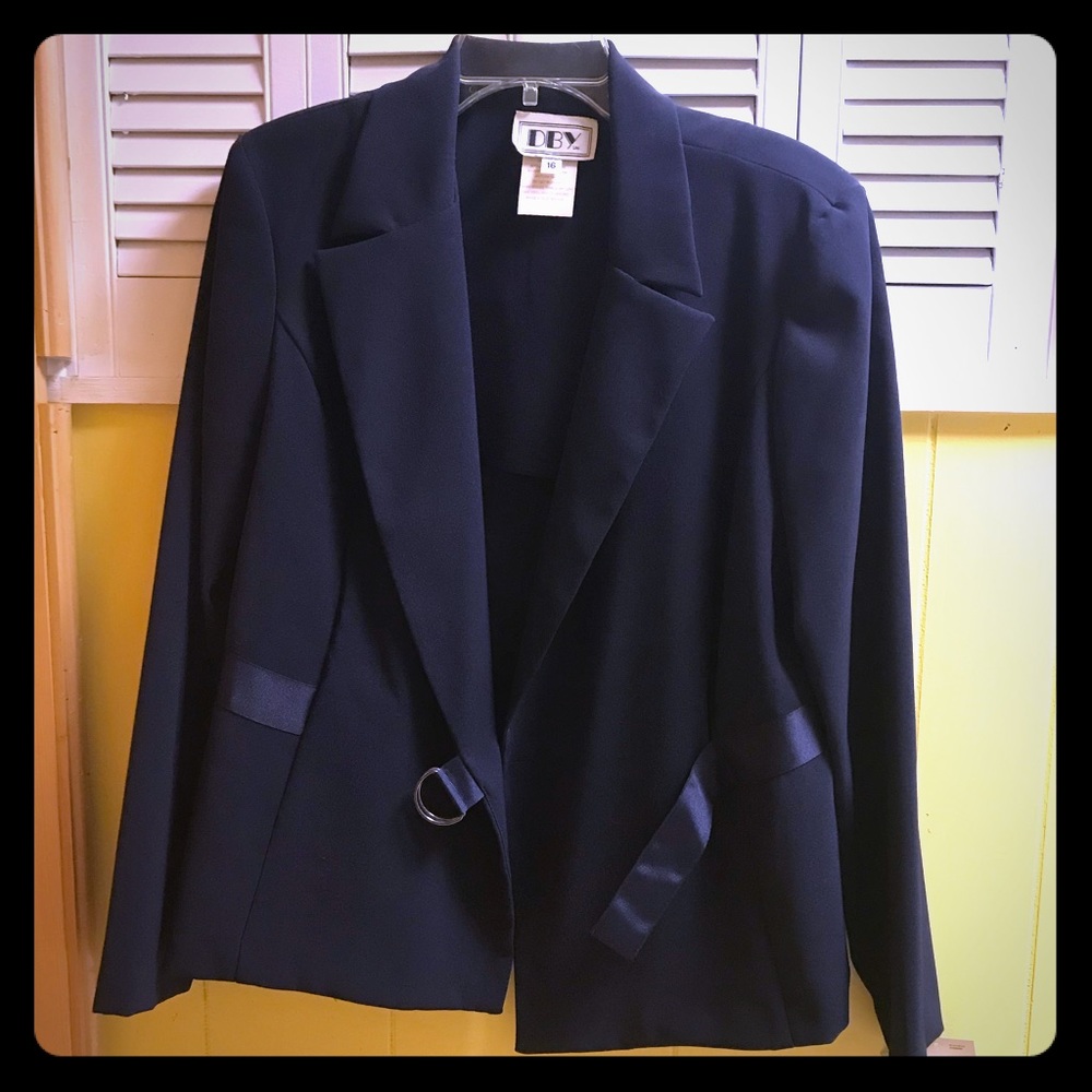 Navy Blazer Silk Ribbon